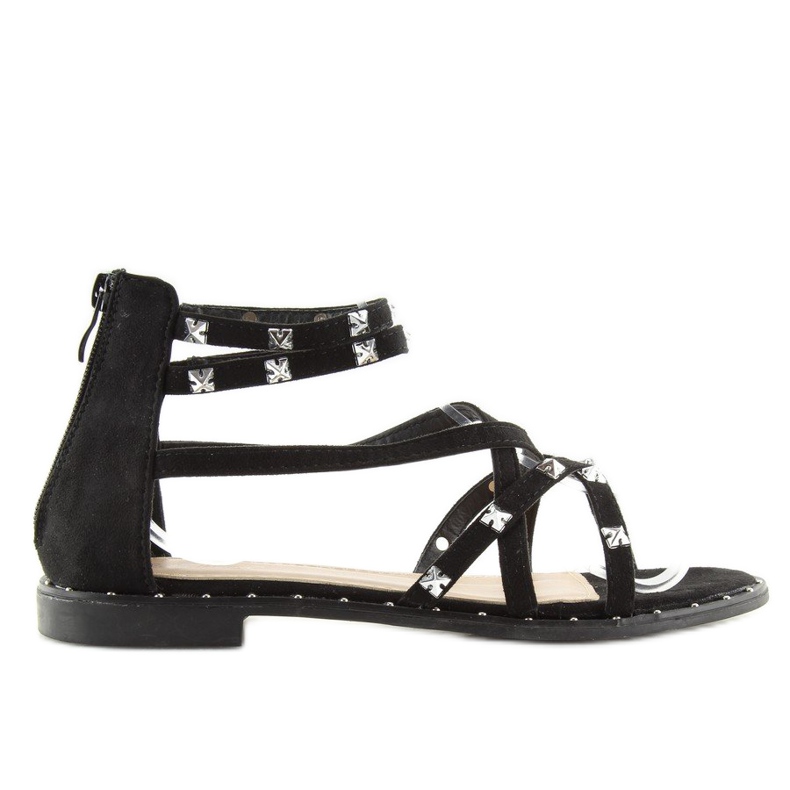 Schwarze Sandalen für Frauen 358 schwarz 1