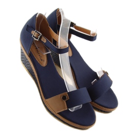 Keilsandalen J7731-8 Marineblau 1