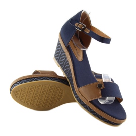 Keilsandalen J7731-8 Marineblau 2