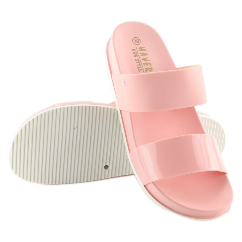 Pantoletten Silikon rosa KM122 D. Rosa 1