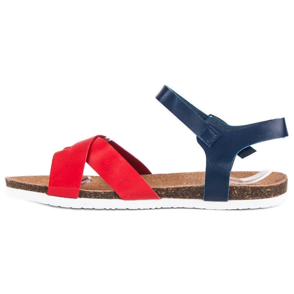 American Club Bequeme amerikanische Sandalen blau 1