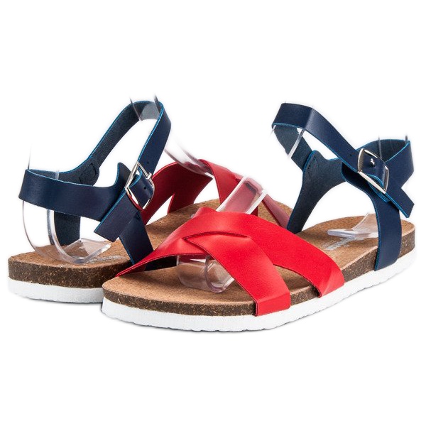 American Club Bequeme amerikanische Sandalen blau 2