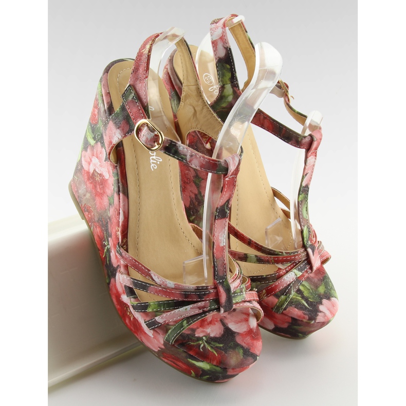 Keilsandalen YX-17 rot 1