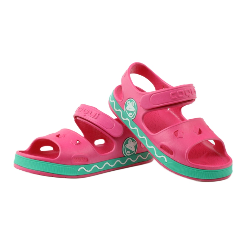 Schaumsandalen für Wasser Frosch Coqui Pink rosa 3