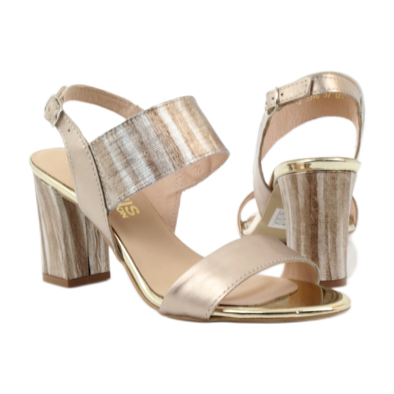 Sandalen auf dem Gamis 3390 Goldpfosten golden 3