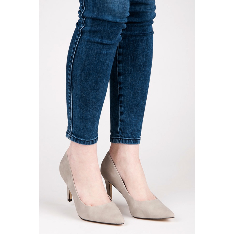 Vices Wildleder-Heels Laster grau 1