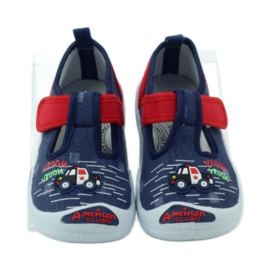 American Club Amerikanische Turnschuhe Kinderschuhe Lederinnensohle rot marineblau 4