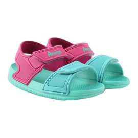 American Club mintfarbene Kindersandalen für Wasser rosa grün 4