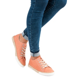 Kylie Espadrilles zum Schnüren orange 2