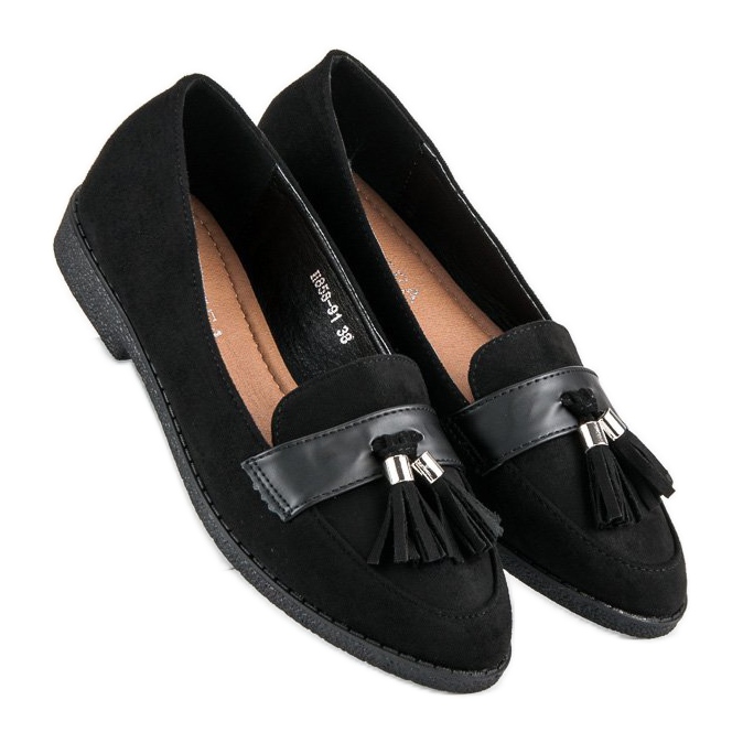 Elegante schwarze Loafer 2