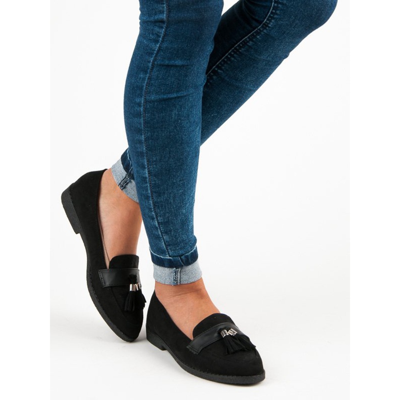 Elegante schwarze Loafer 1