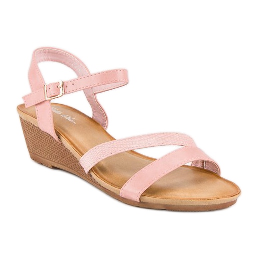 Bello Star Bequeme Keilsandalen rosa 1