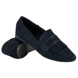 Marineblaue Loafer 2