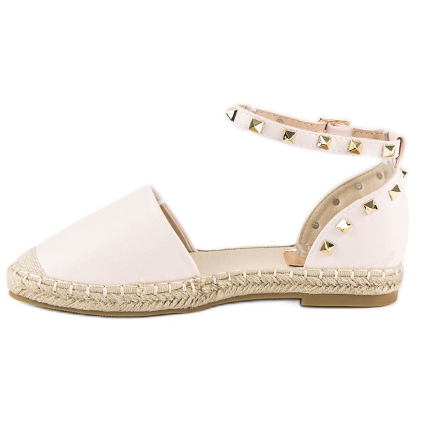 Rock-Espadrilles-Sandalen rosa 1