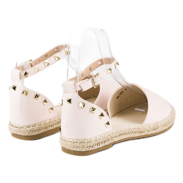Rock-Espadrilles-Sandalen rosa 2