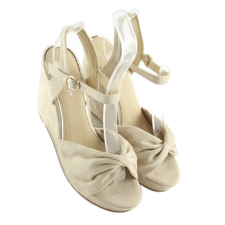 Beige Keilsandalen JM-M214M beige 1