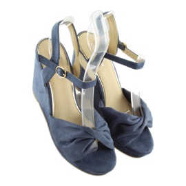 Marineblaue Sandalen JM-M214M 1