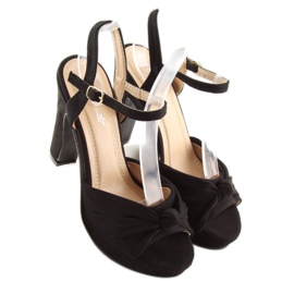 Sandalen auf der Post schwarz BJ1603-SD schwarz 2