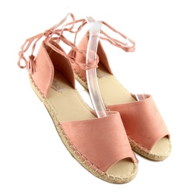 Espadrilles offene Spitze rosa Z-17 rosa 2