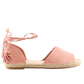 Espadrilles offene Spitze rosa Z-17 rosa 1
