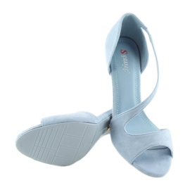Blaue asymmetrische Pumps C90 LT. 2