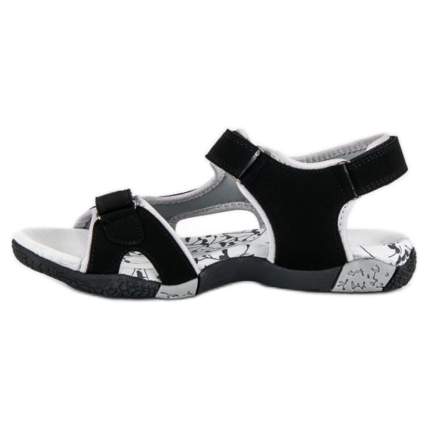 Hasby Sportliche flache Sandalen schwarz 1