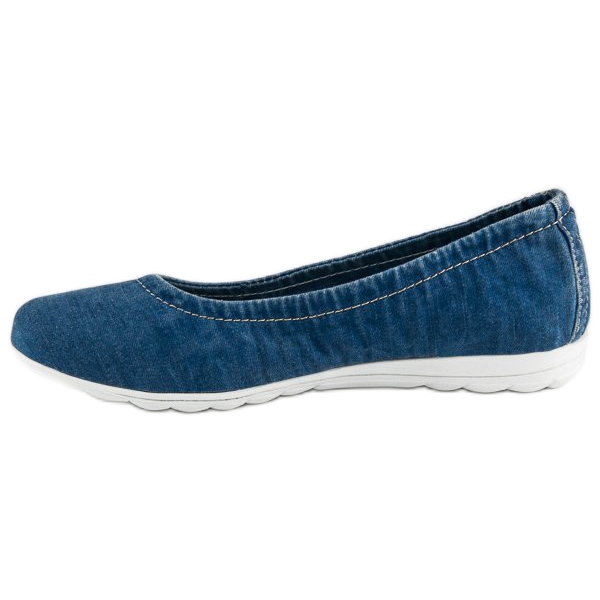Filippo Denim-Ballerinas blau 1