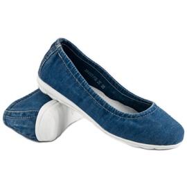 Filippo Denim-Ballerinas blau 2