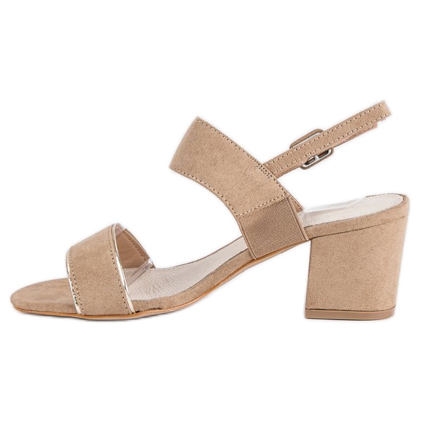 Filippo Elegante Sandalen an einem Pfosten braun 1