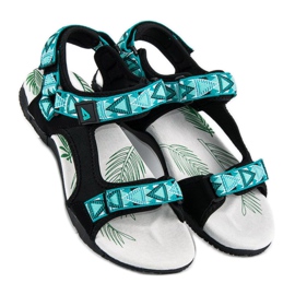 American Club Sportsandalen für den Sommer schwarz blau 1