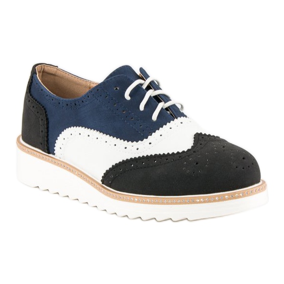 Gebundene Damenschuhe schwarz 1