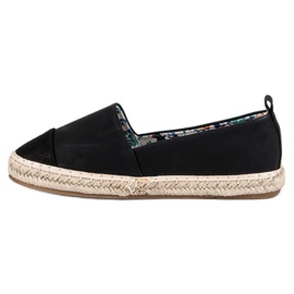 Marquiz Schwarze leichte Espadrilles 1