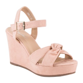 Bello Star Keilsandalen in Rosa 2