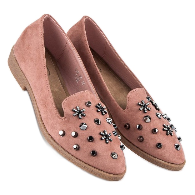 Rosa Lords mit Strasssteinen 1