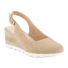 Durchbrochene Vinceza-Pumps braun 1