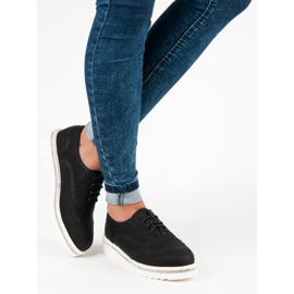 Ideal Shoes Schwarze Schnürschuhe 2