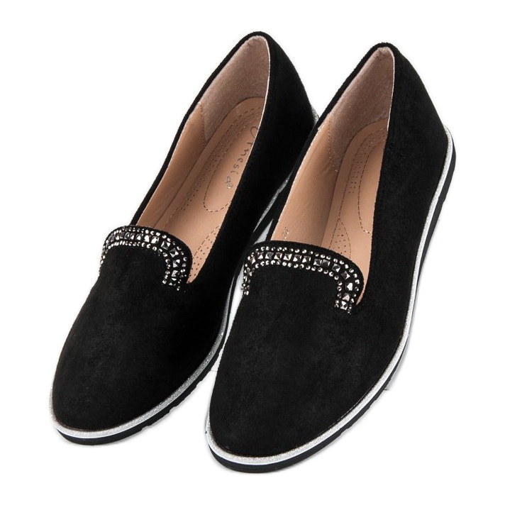 Anesia Paris Schwarze Lords mit Kristallen 1