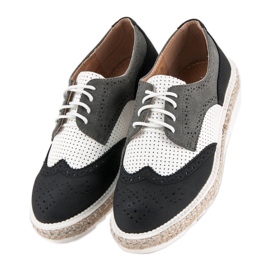 Ideal Shoes Schuhe, Espadrilles grau 5
