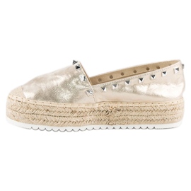 Forever Folie Espadrilles auf der Plattform gelb 2