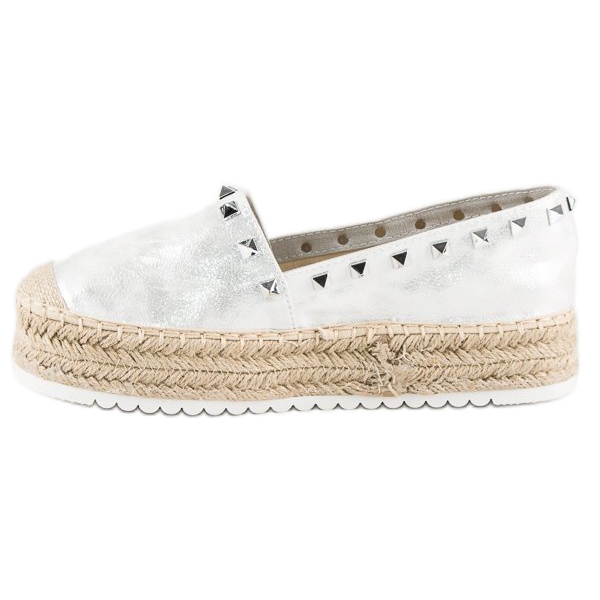 Forever Folie Espadrilles auf der Plattform grau 1