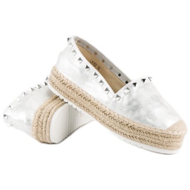 Forever Folie Espadrilles auf der Plattform grau 2