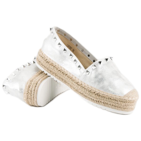 Forever Folie Espadrilles auf der Plattform grau 2