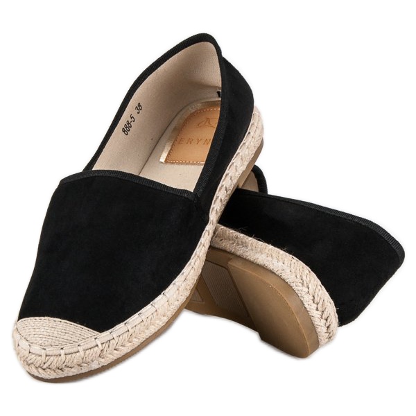 Erynn Espadrilles aus Wildleder schwarz 2