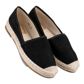 Erynn Espadrilles aus Wildleder schwarz 1
