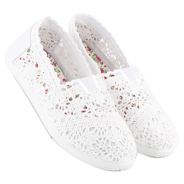 Marquiz Sneakers aus weißer Spitze 2