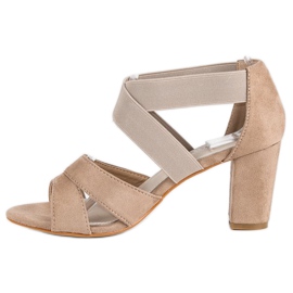 Filippo Wildledersandalen auf einem Pfosten braun 1