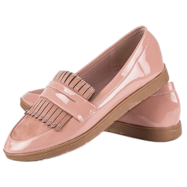 Rosa lackierte Loafer 2