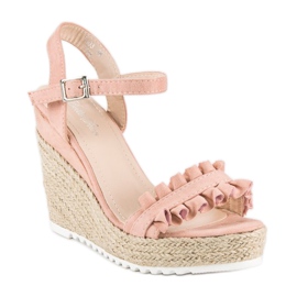 Bello Star Rosa Espadrilles-Sandalen 1