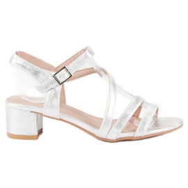 Ideal Shoes Flache Sandalen grau 1