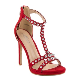 Elegante rote Sandalen 2